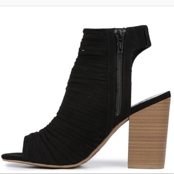 Fierce Strappy Block Heel Peep Toe Bootie - Picture 6 of 8
